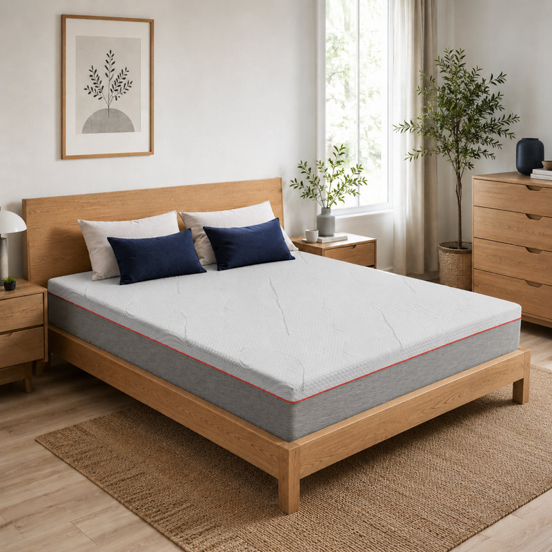 Fusion Graphite 25cm Pocket Sprung Memory Foam Mattress, Small Double (4')