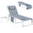 Outdoor Folding Chaise Lounge With Face Hole And Side Table