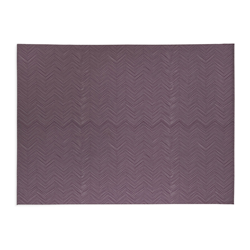 Tapis de cuisine à profil bas Byrdhill, Rectangulaire 2 pi x 3 pi, Aubergine