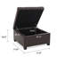 Tabouret de rangement multi-fonctions à coussins matelassés-2141696544