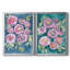 Floral Radiance I - ensemble de 2 reproductions d'art sur toile encadrées-1661084228-1661084234