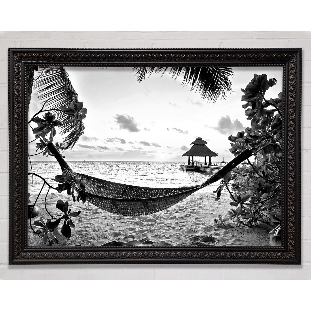 Gerahmtes Leinwandbild Tropical Paradise For Lovers