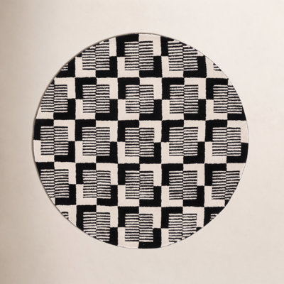 Harton Hand-Tufted Geometric Rug