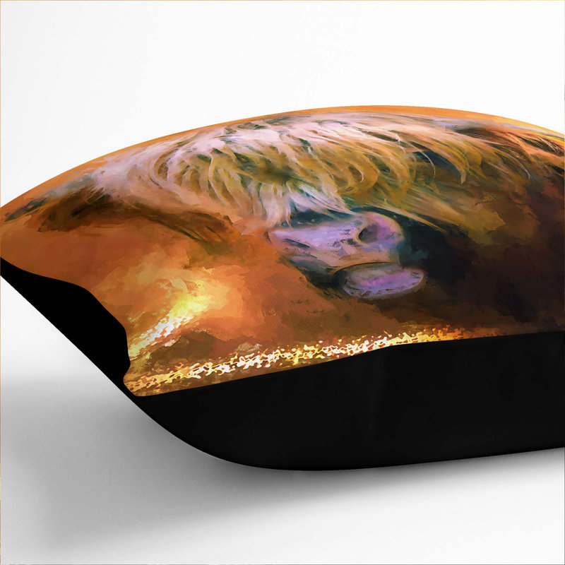 Square Throw Cushion, 40cm H x 40cm W x 15cm D, Black