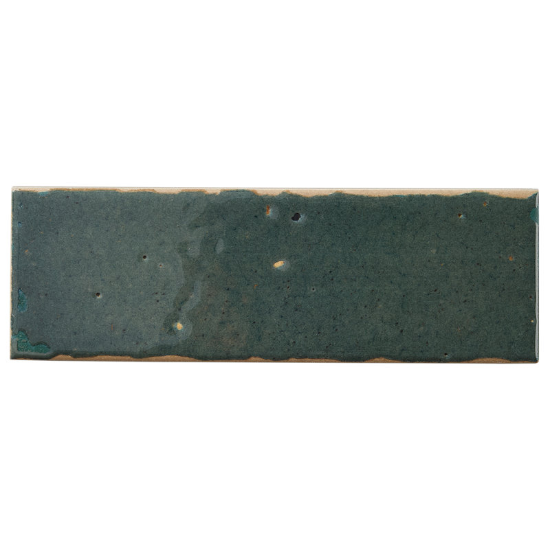 Essa 1.96 in. x 5.9 in. Glossy Porcelain Tile, Brick Green
