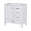 Ensemble de meuble-lavabo 30 po, ensemble d'armoire de salle de bain avec lavabo, armoire de rangement avec porte à fermeture douce et 3 tiroirs-110447304