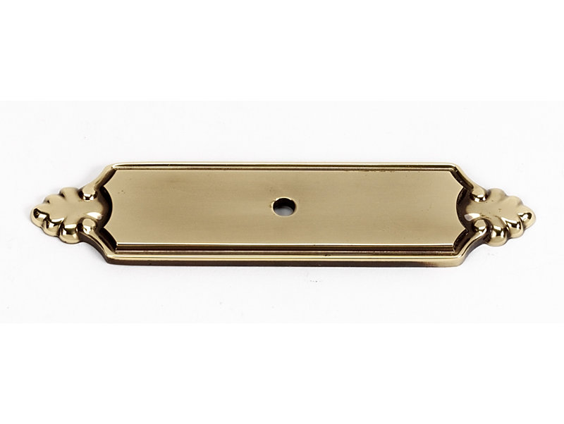 Bella Metal Knob Backplate, Polished Antique