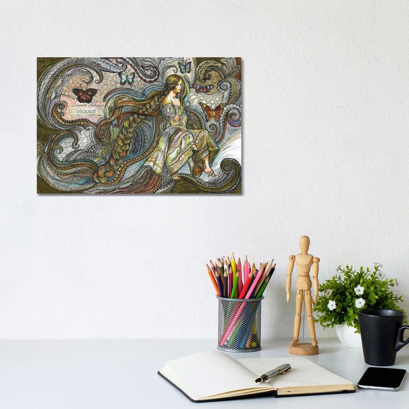Butterfly Fairy by Fanitsa Petrou - Wrapped Canvas Print, 20.32 cm H x 30.48 cm W