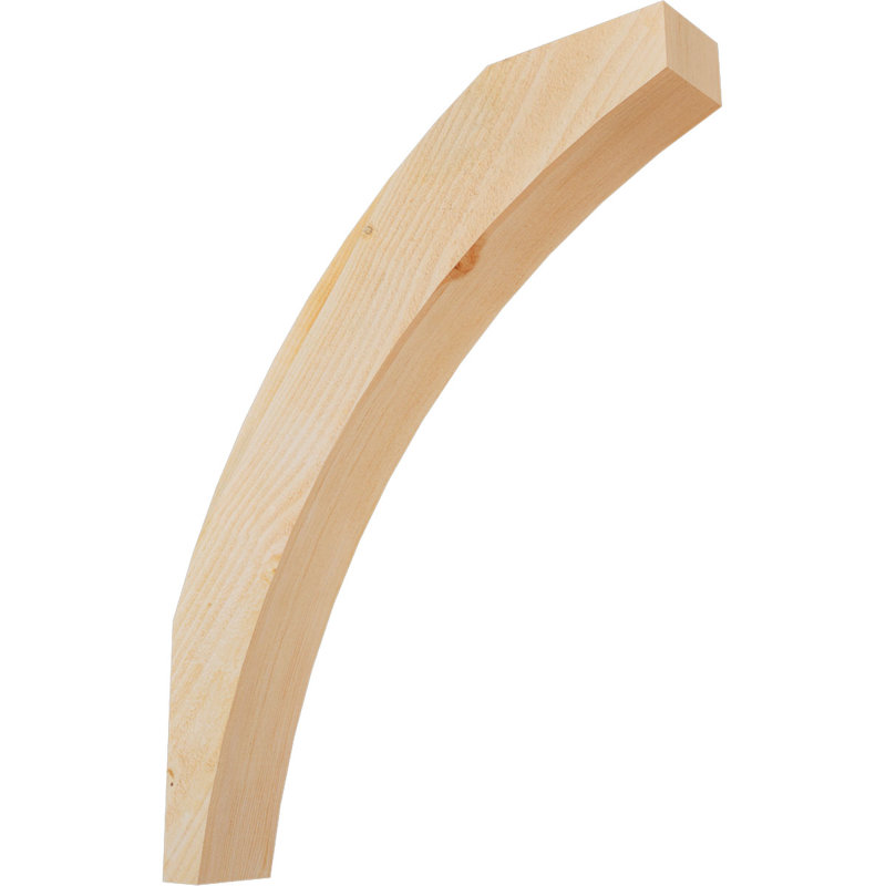 Thorton Knee Brace, 4"W Douglas Fir (Rough Sawn), 24-in. D x 30-in. H