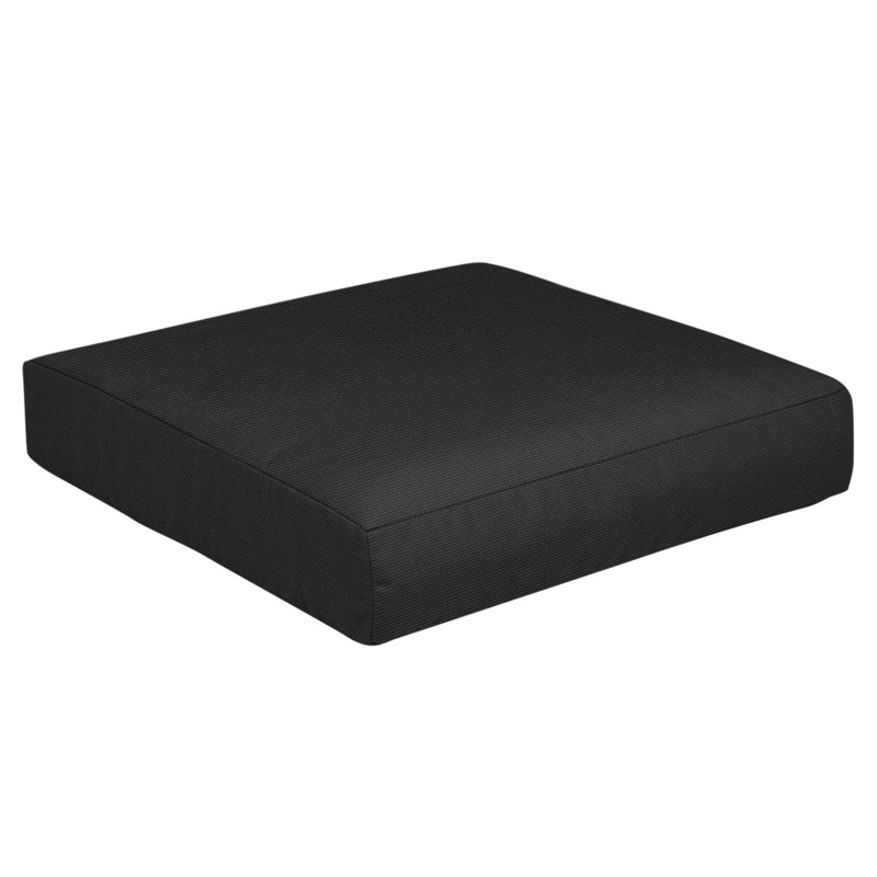Sunbrella Outdoor 5'' Lounge Chair Seat Cushion, Black Sunbrella®, 25" W x 23" D