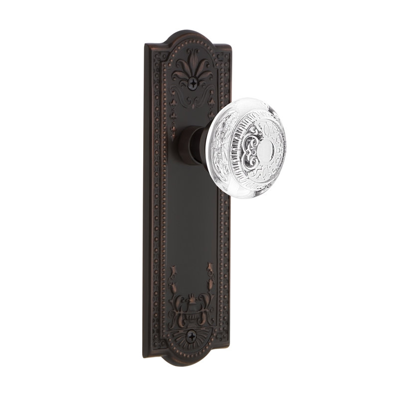 Plaque Meadows avec œuf en cristal et bouton de fléchettes, Bronze intemporel