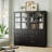 67.5" H x 30.7" W Standard Bookcase With File Drawer， Wood Storage Standard Bookshelves-92528346