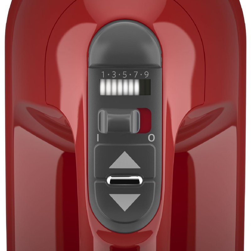 Accessoires pour batteur à main à 9 vitesses KitchenAid de Turbo Empire II de KitchenAid, Rouge empire