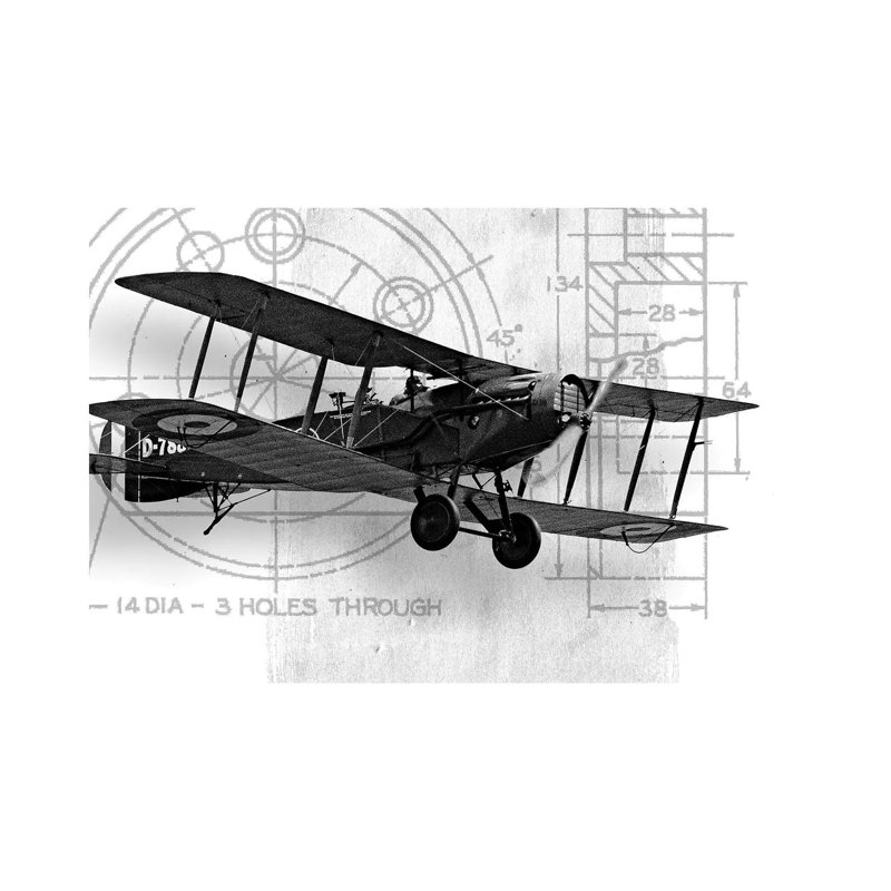 Flight Plans I by Michael Marcon - Wrapped Canvas Print, 20.32 cm H x 30.48 cm W