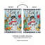 Let It Snow Snowman and Woodlands Garden - drapeau