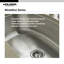 Houzer 23 in Stainless Undermount 9 in Deep Single Bowl Kitchen Sink w/ Strainer,Grid - MS-2309-C