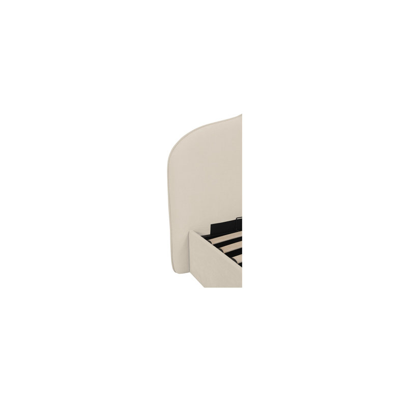 Maggie King Storage Bed Cream, Cream, King
