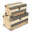 Ensemble de 2 boîtes décoratives à thème en bois
