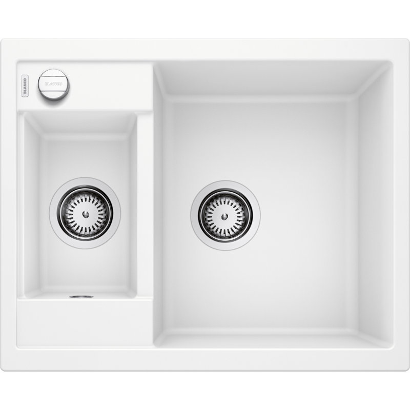 Metra 1.5 Bowl Inset Kitchen Sink, White