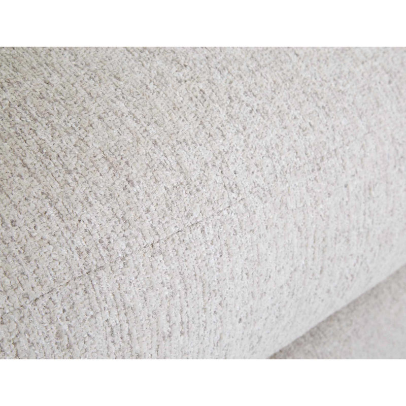 Square Ottoman, Singer Beige Polyester