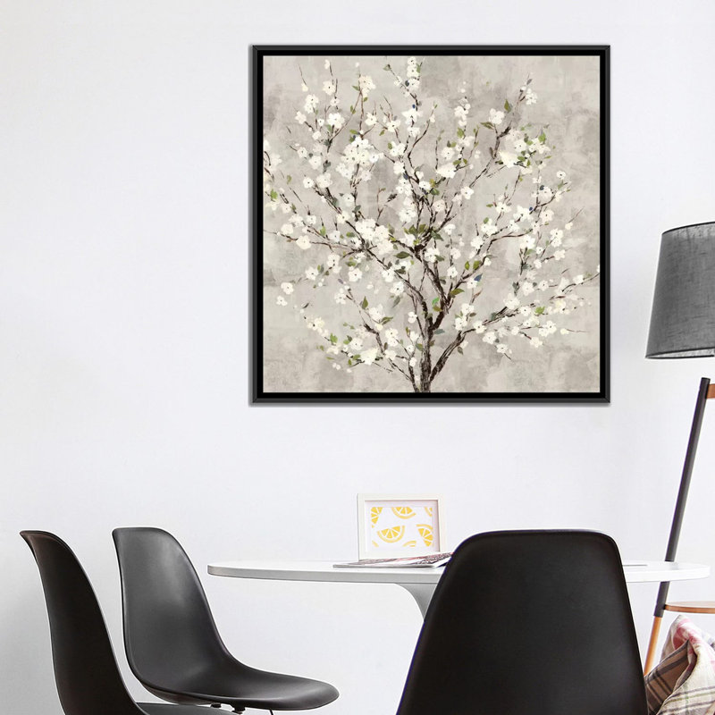 «Bloom Tree», reproduction sur toile, H 37 po x l 37 po x P 1,5 po, Toile avec cadre noir, Pas de tapis