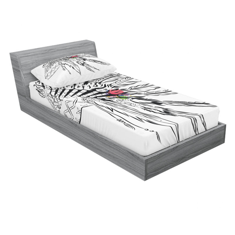 Microfiber Sheet Set, Twin Sheet Set with Fitted Sheet