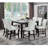 Hussein Square Counter Height Table in Black