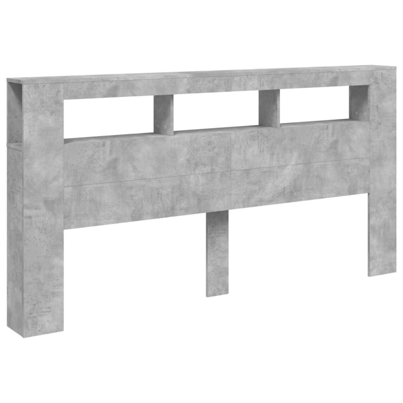 Nevio Headboard, Concrete Grey, 200 x 103.5 cm