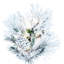Atka Flocked Artificial Christmas Tree with LED Clear/White Lights with Stand-339181005