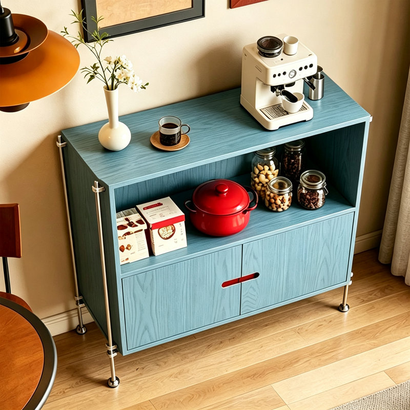 Wide Countertop Grooved Buffet Table