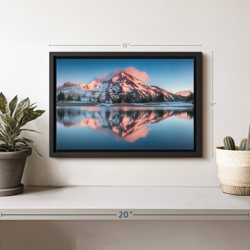 Impression sur toile South Sister Mountains, H 9 po x l 13 po