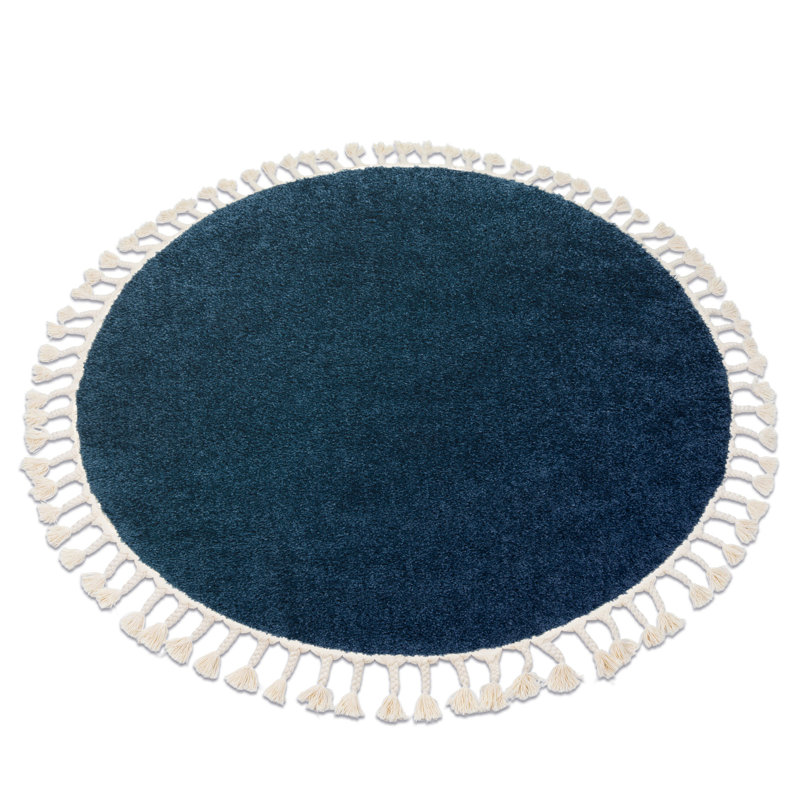Round Willcox Solid Colour Area Rug, Round 160cm