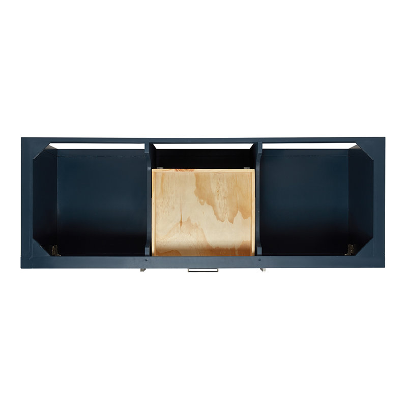 Bayhill 60'' W Double Bathroom Vanity Base, Blue