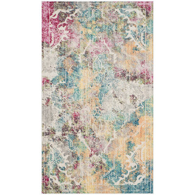 Tapis camouflage rouge / jaune Millersburg