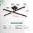 LED Ceiling Light Fixture, Black 3000K Linear Flush Mount Ceiling Lights, 30-Inch Ceiling Lamp Minimalist Lighting For Living Room Bedroom Kitchen Hallway
