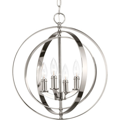 Faulk 4 - Light Dimmable Globe Chandelier