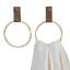 2 Piece Brass Tone Hand Towel Rings