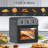 13QT Family-Size Air Fryer Toaster Oven Combo – 360° Hot Air Circulation for Healthy Oil-Free Cooking, Multifunctional Convection Countertop Oven with Adjustable Time & Temperature Control