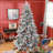 8ft Snow Flocked Artificial Christmas Tree-1851471248
