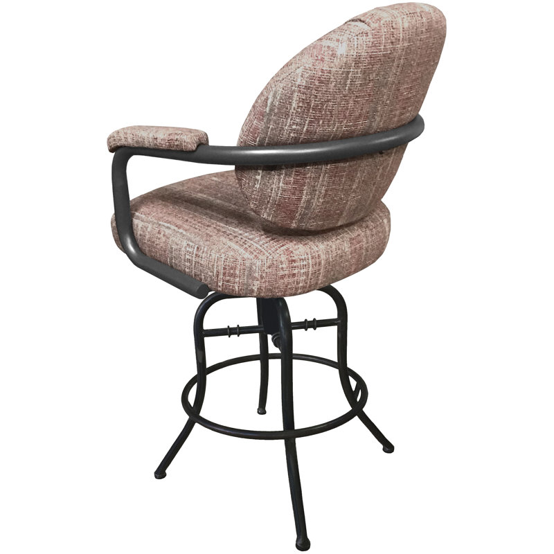 Tabouret de bar et de comptoir pivotant 26 po Radell, Tabouret de comptoir (siège d'une hauteur de 26 p, Bleu clair, Blanc