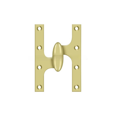 Charnière 6 "x 4" en nickel poli Deltana OK6040B14-L