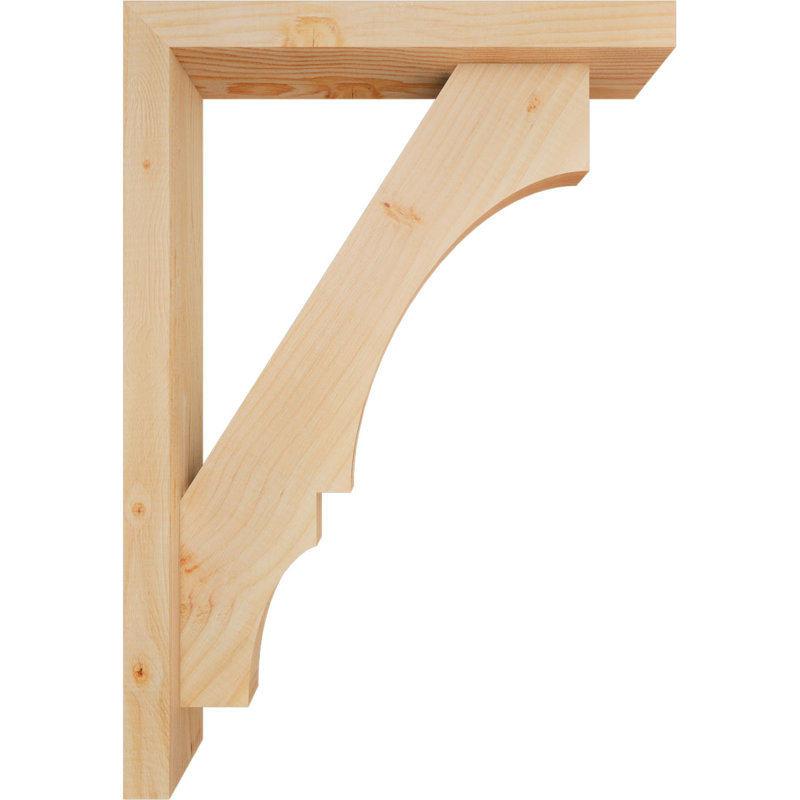 Support de bloc Balboa avec entretoise décalée, 26 x 18, Sapin Douglas de l 3 1/2 (lisse)