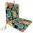 22" x 44" Colsen Noir Outdoor Chair Cushion with Ties and Hanger Loop (Set of 2)