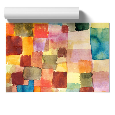 Squares by Paul Klee - No Frame Painting