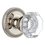 Grandeur Newport Rosette Double Dummy with Chambord Crystal Door Knob