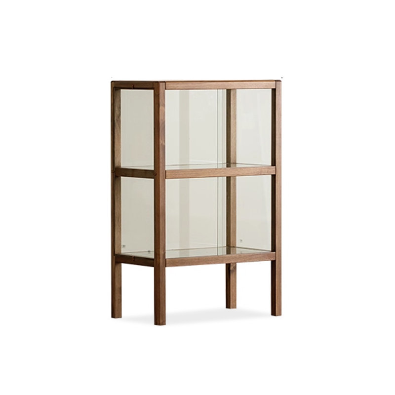 Brown Solid  Wood Display Cases