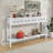 Wood Console Table with two Different Size Drawers, Bottom Shelf-1593295831