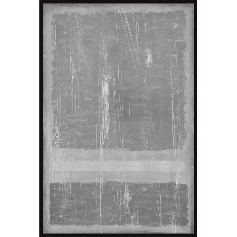 «Splitting Up», peinture sur toile, Toile avec cadre noir, H 18 po x l 12 po