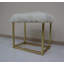 Miroir de coiffeuse et tabouret en fausse fourrure Adao-1704661622