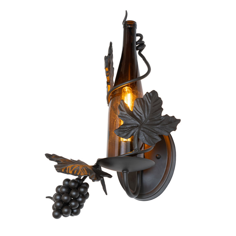 Applique murale gauche 11 po pour bouteilles de vin de Toscane